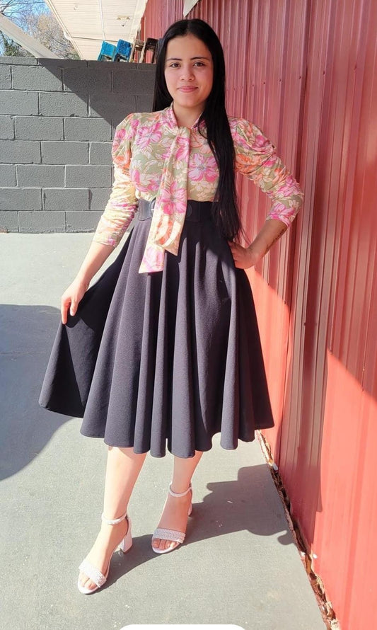 Midi Skirt with Pockets